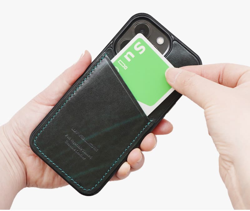 カード収納付き背面型iPhoneケース