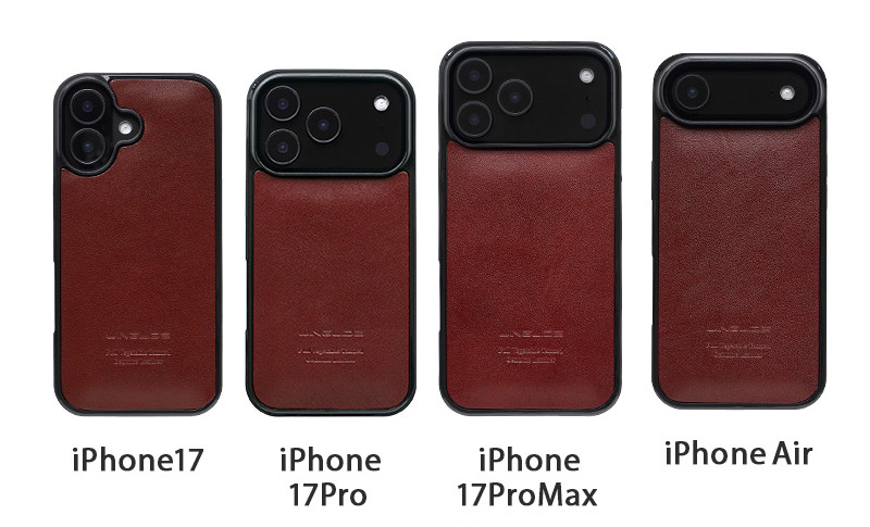 iPhone17 / iPhone17Pro / iPhone17ProMax / iPhoneAir 対応 栃木レザーケース
