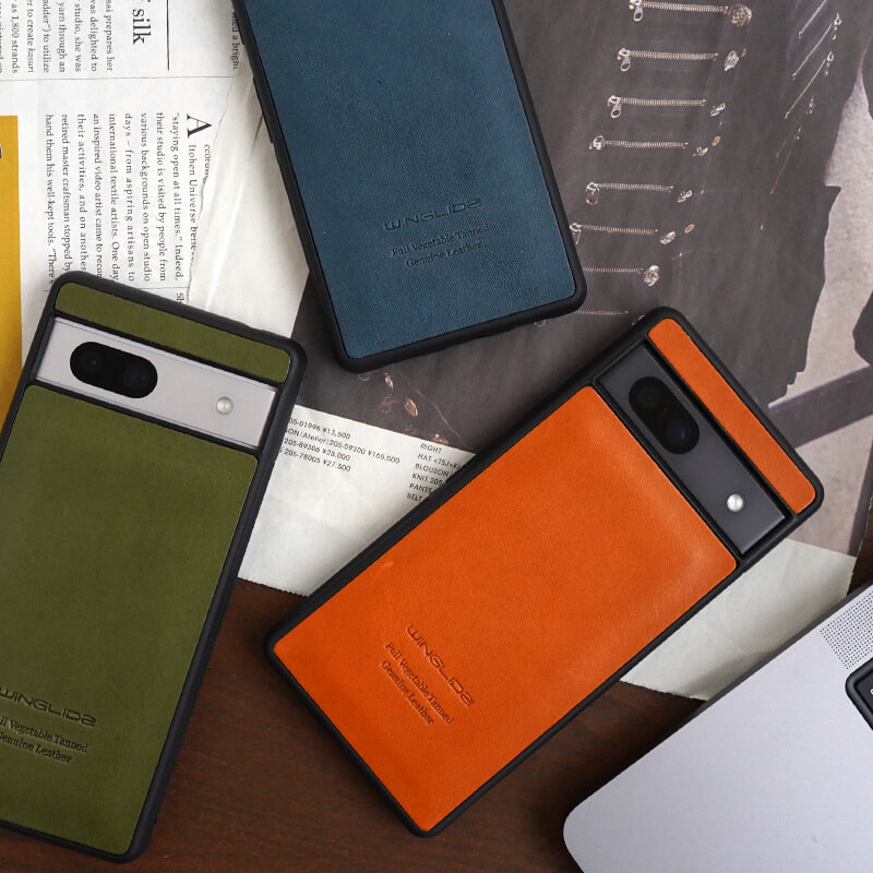 Google Pixel 7a/6a 栃木レザー背面カバーケース