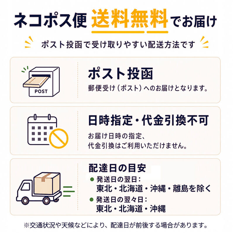 ネコポス便 送料無料