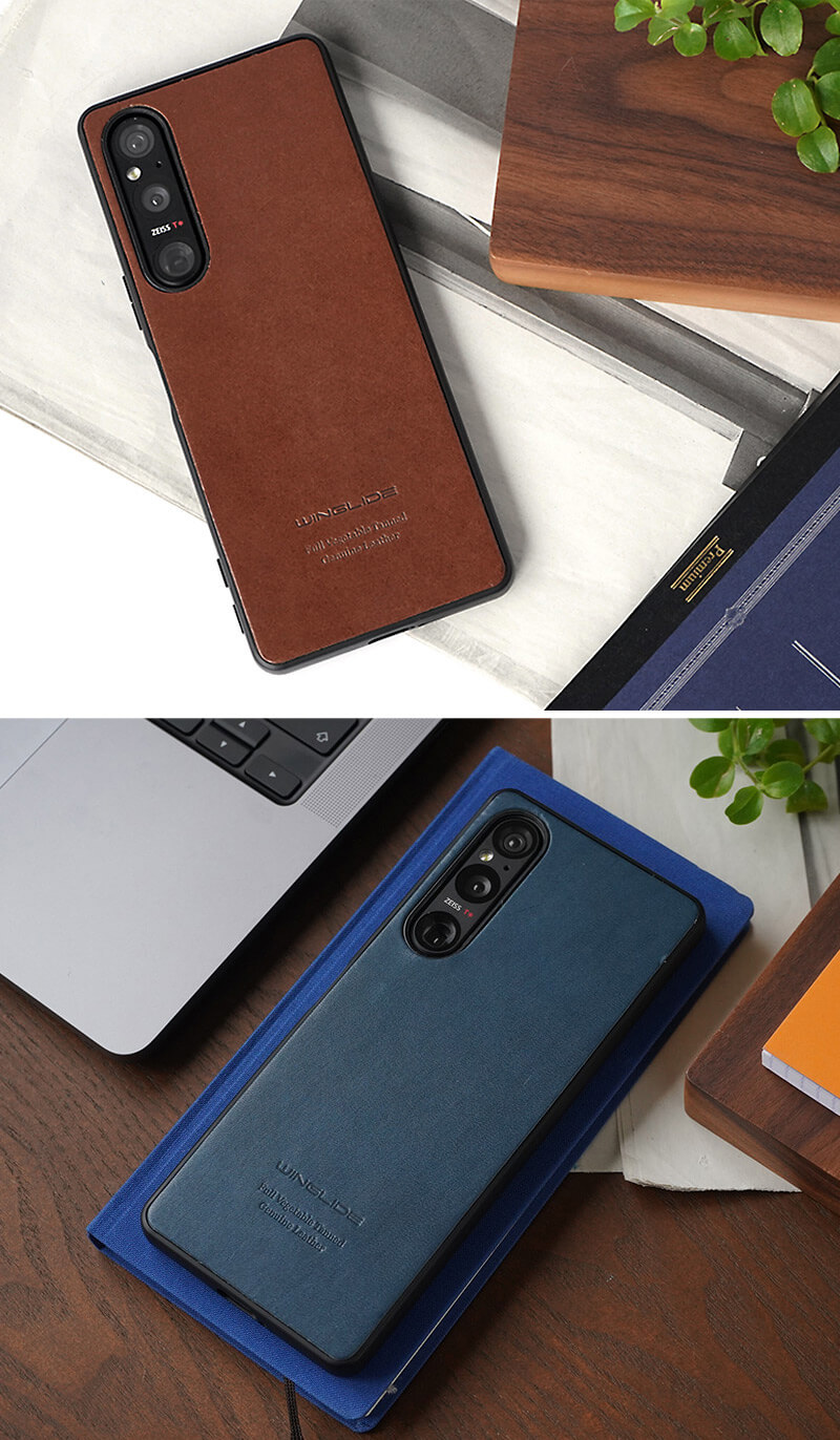 栃木レザー Xperia 1V 5V 10Vケース