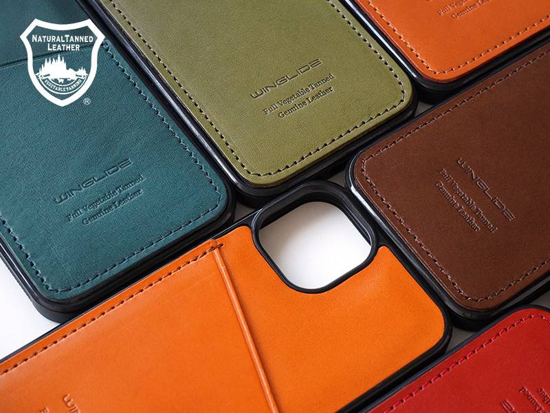 栃木レザーを使ったiPhone背面カバー