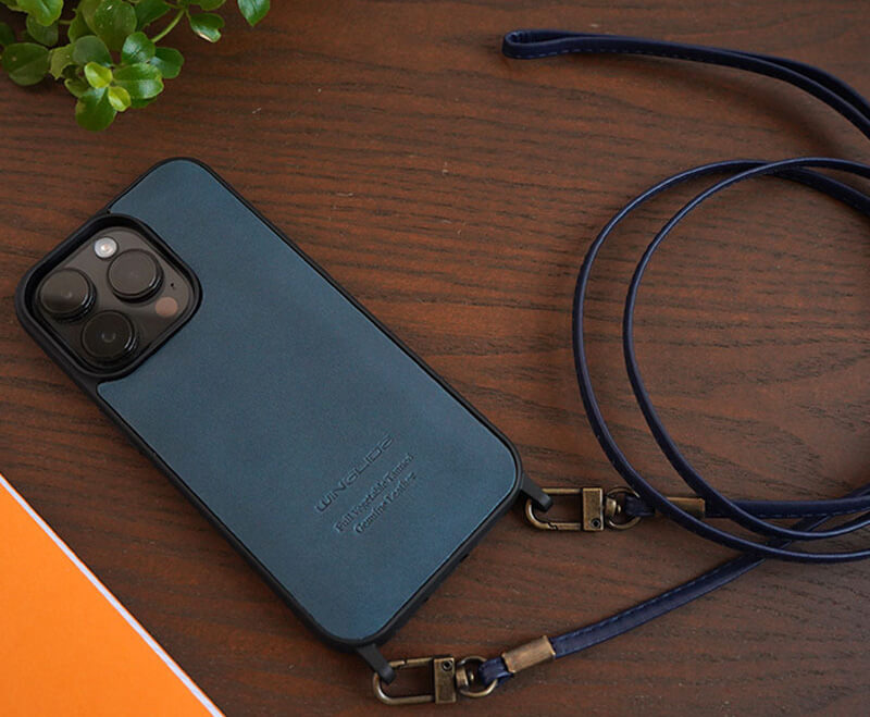 Phone 栃木レザー スマホショルダーケース