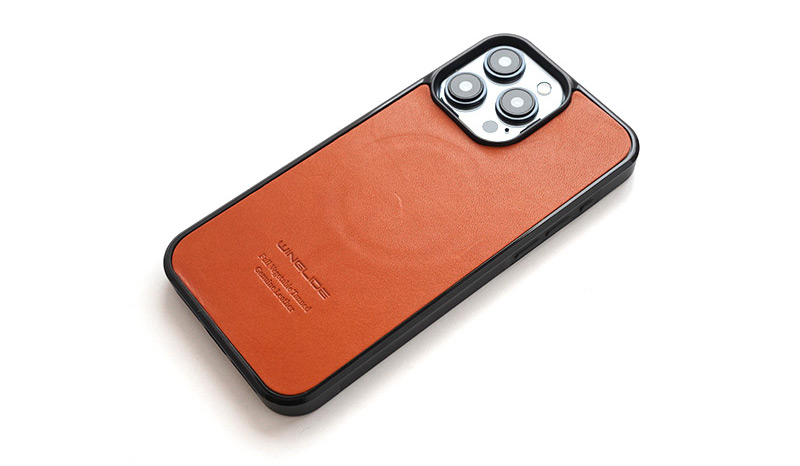 栃木レザー レッドブラウン iPhoneケース