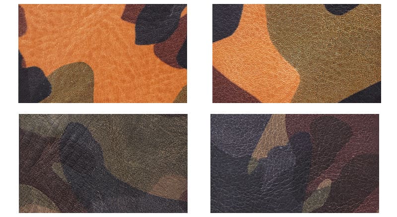 素材本来の風合いを生かすため、生きている時の傷やシミ、トラと呼ばれるシワや血筋が製品にある場合がございます。