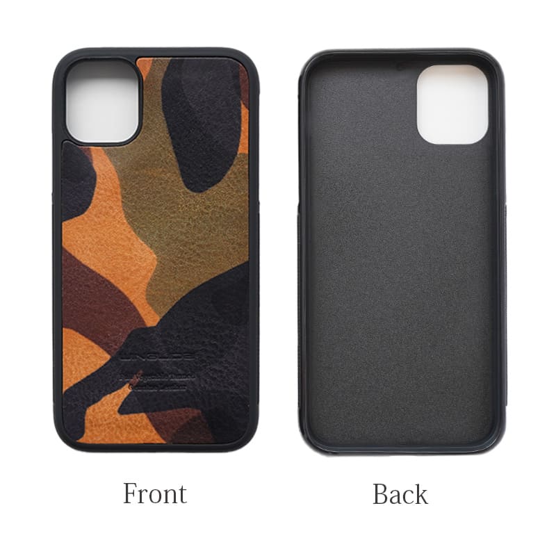 スマホケースの詳細画像、表側・内側