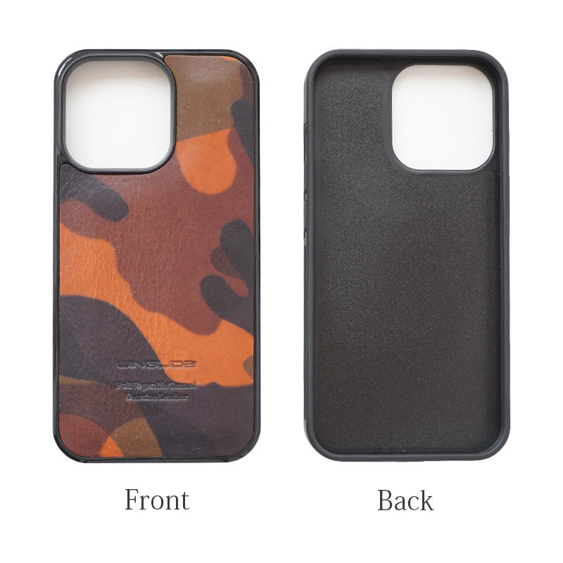 スマホケースの詳細画像、表側・内側