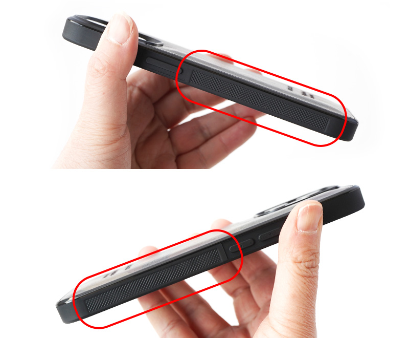 両サイドにはグリップ加工済