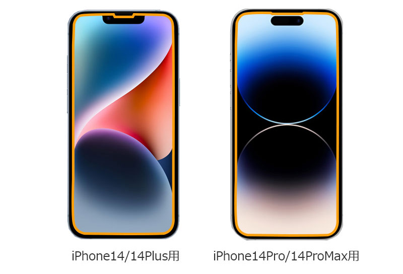 フィルム貼付範囲