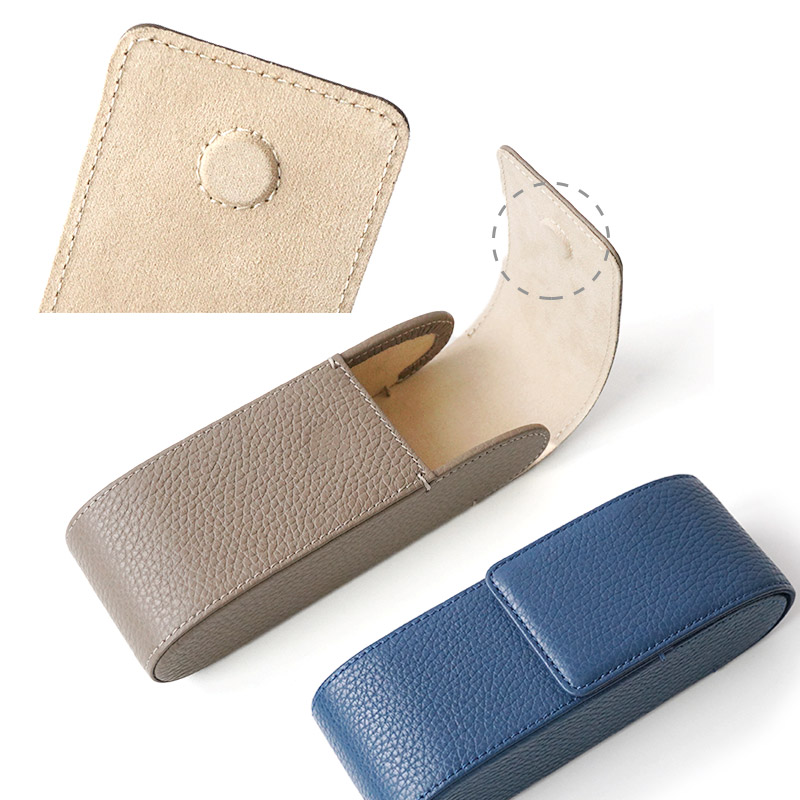 マグネット式の留め具つき