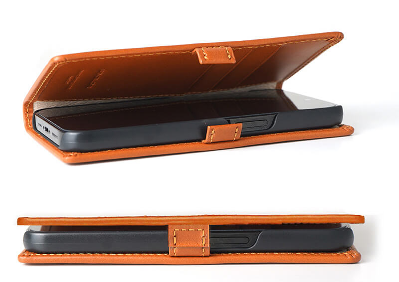 サイド部分にマグネットフラップ