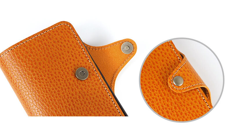 開閉しやすいマグネットボタン