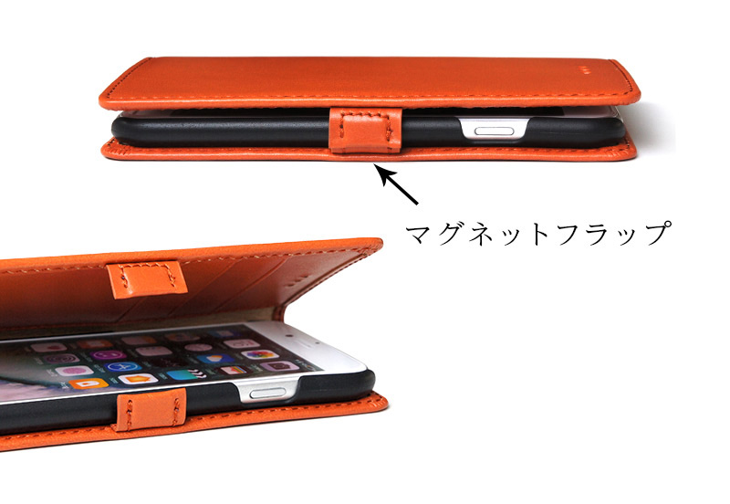 サイド部分にマグネットフラップ