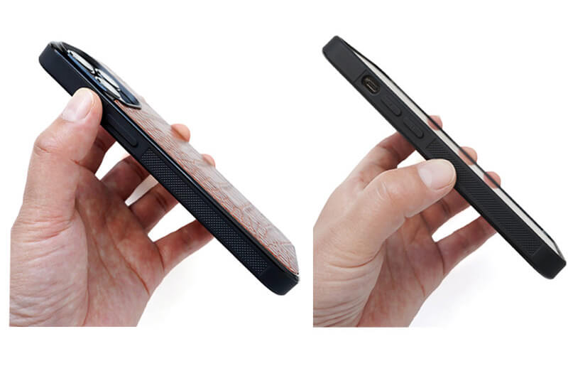 両サイドにグリップ加工