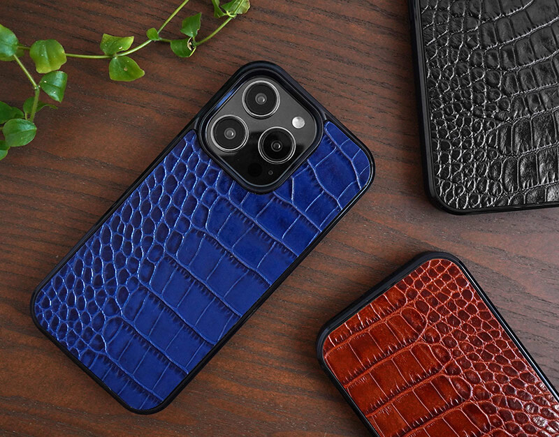 クロコダイル iPhoneケース LIPARI 背面ケース
