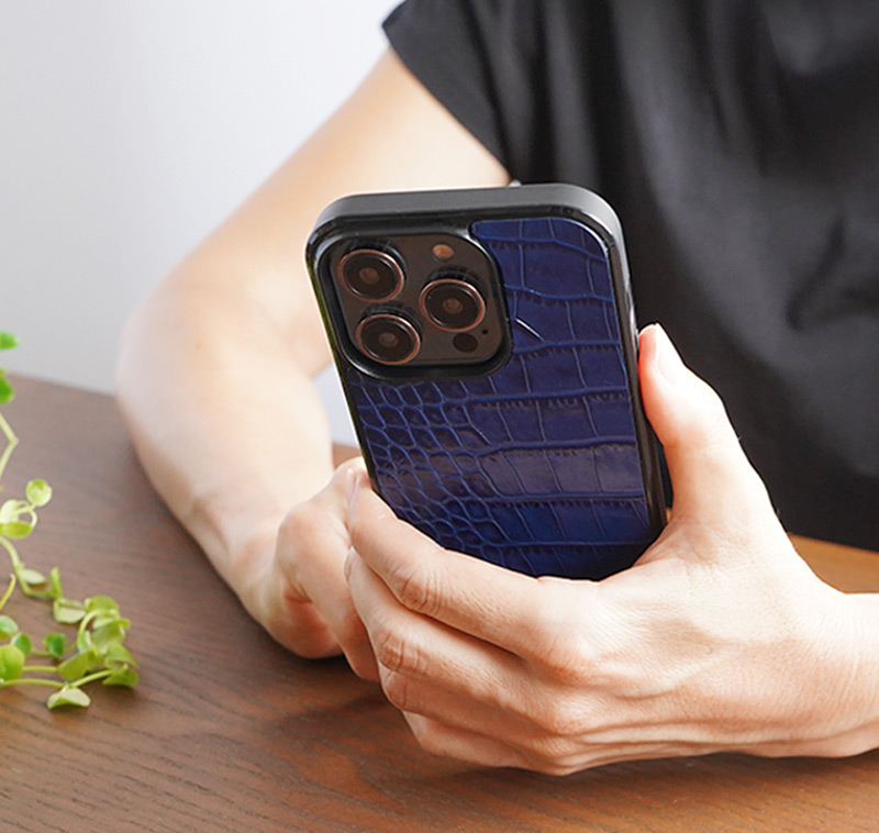 クロコダイル iPhoneケース LIPARI 背面ケース