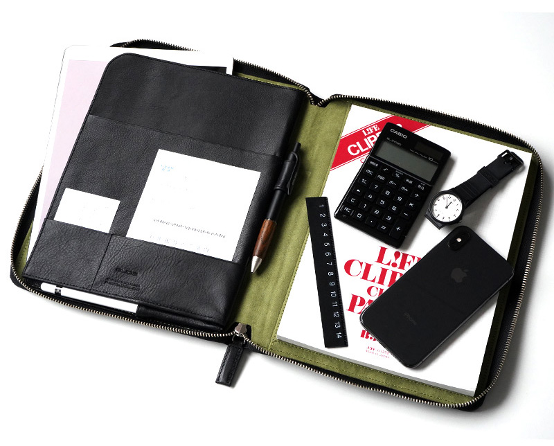 本革　iPad＆ノートホルダー　B5サイズ　収納