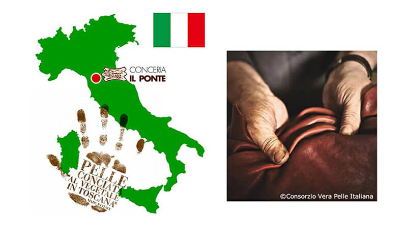 IL PONTE社のイタリアンバケッタレザー