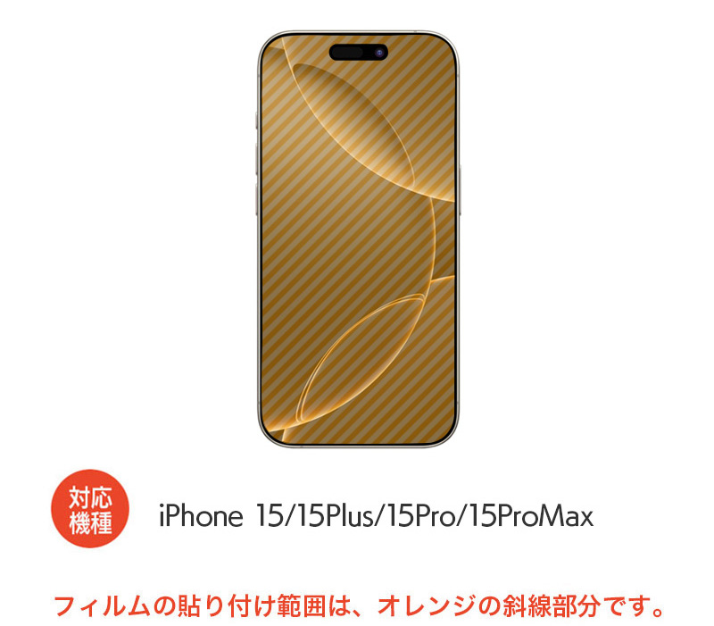 フィルム貼付範囲