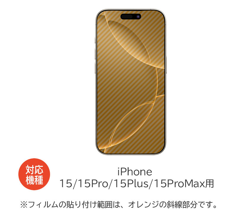 フィルム貼付範囲