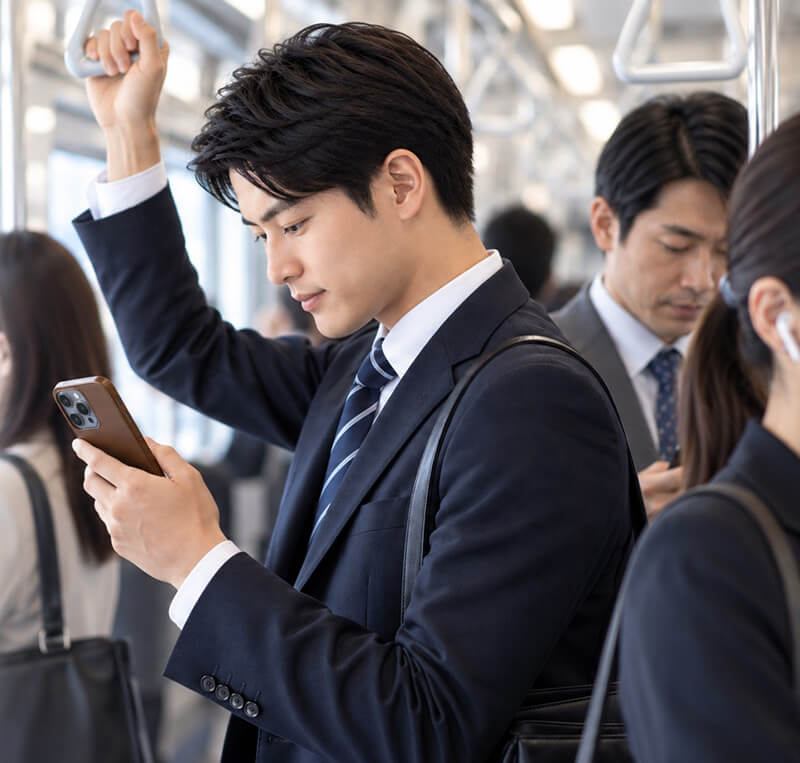 周囲の視線を気にせず、 スマートに