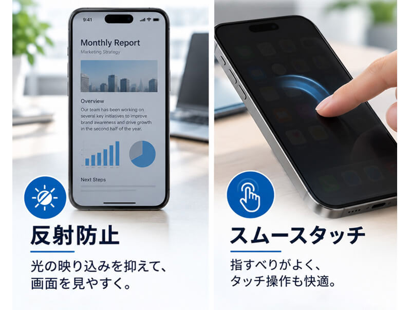 見やすく、操作も快適に