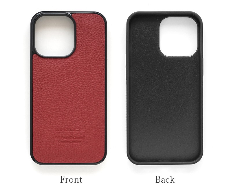 WINGLIDE『iPhone13シリーズ対応 シュランケンカーフ 背面カバー ケース』の表裏画像です。