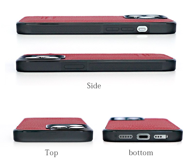 WINGLIDE『iPhone13シリーズ対応 シュランケンカーフ 背面カバー ケース』はケース着用のまま各種ボタン等にアクセス可能