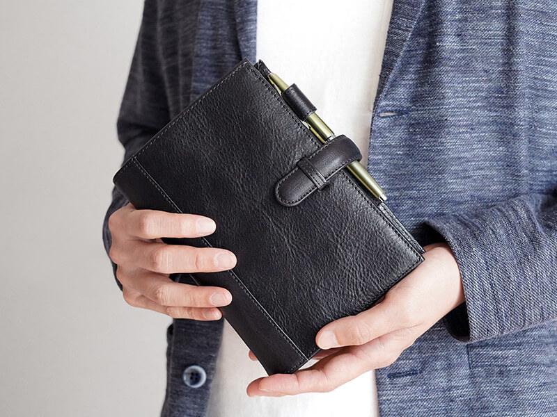 イタリアンレザー システム手帳 バイブルサイズ