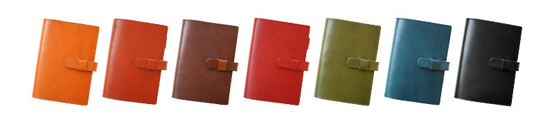 カラー豊富な栃木レザーA6サイズの手帳カバー
