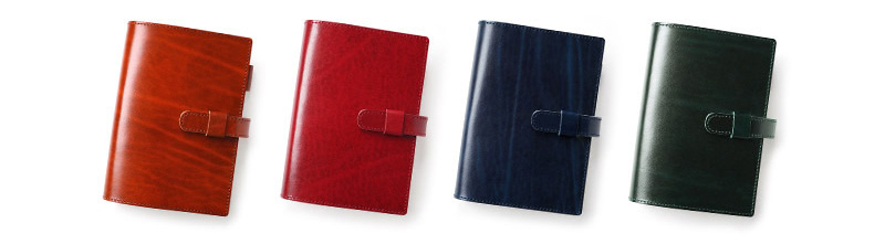 カラー豊富なルガトーレザーA6サイズの手帳カバー