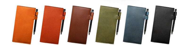 全6色の栃木レザー手帳カバー