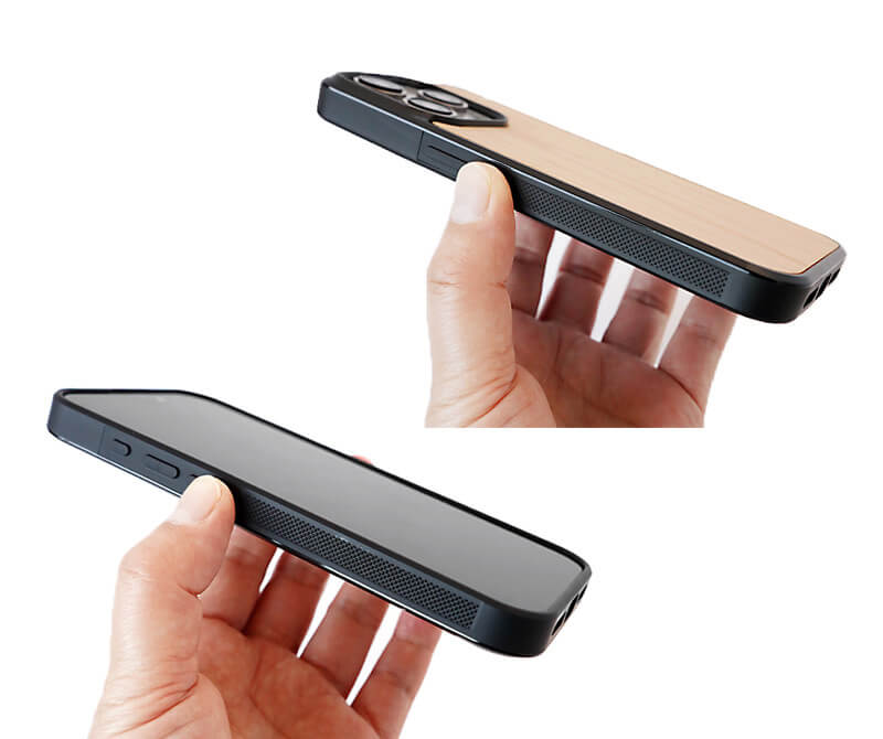 サイドにグリップ加工