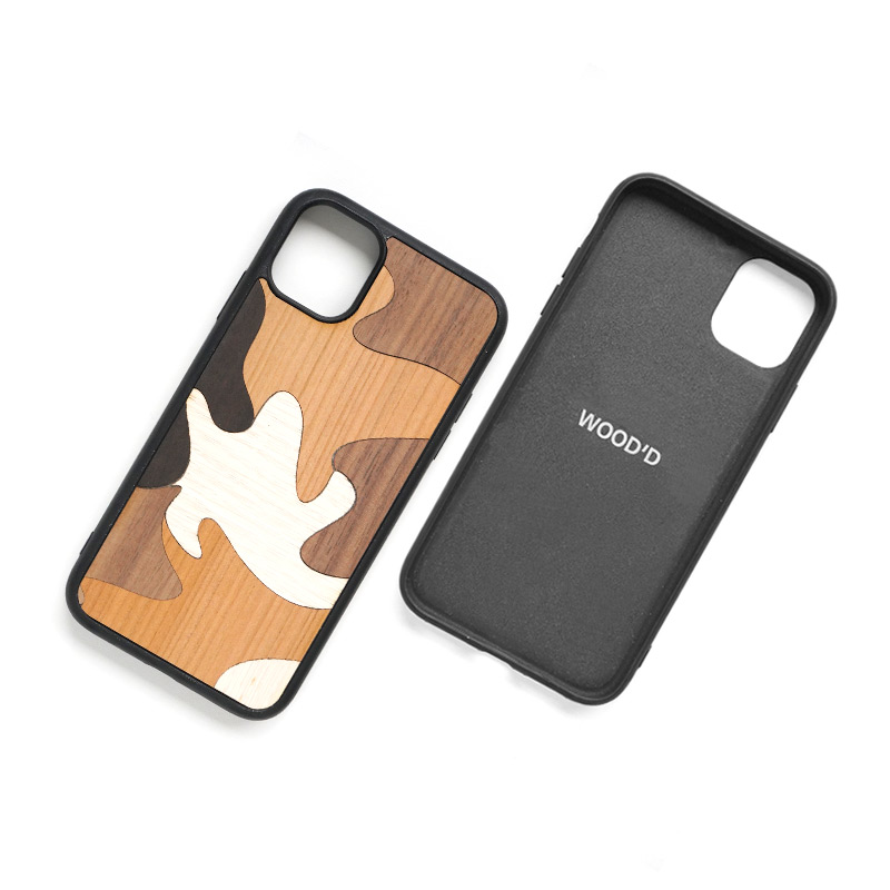 装着部分には柔らかいTPU素材を使用しているため着脱も簡単です。※天然木を使用しているため、木目や色合いなどに多少の個体差があります。