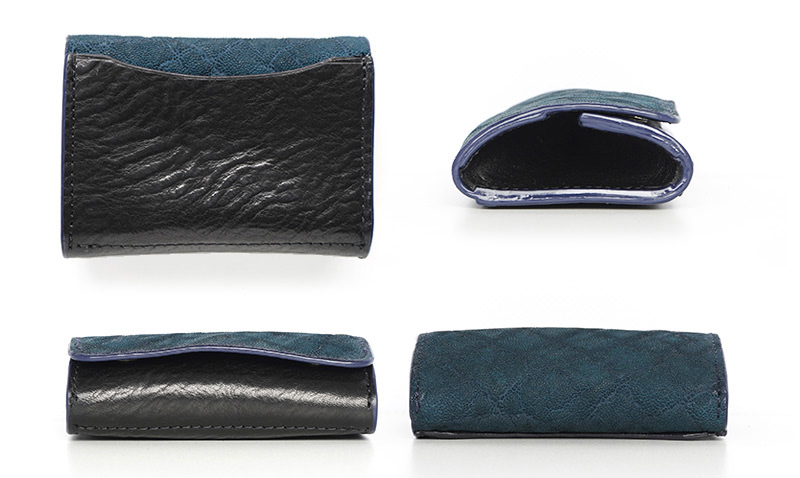 ※天然素材を使用しているため、象革/牛革部分とも柄や模様の出方には個体差がありますことを、ご了承願います。