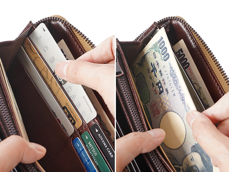 豊富なポケットで整理整頓して収納できます