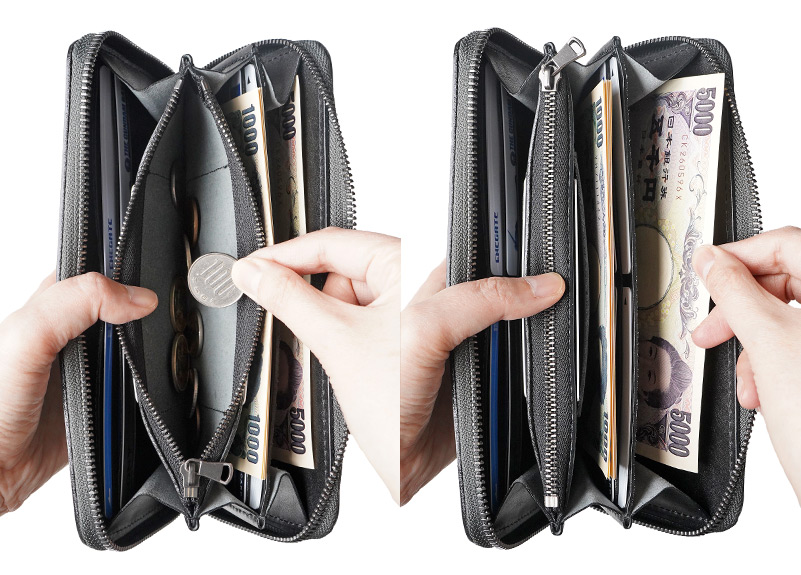 豊富なポケットで整理整頓して収納できます