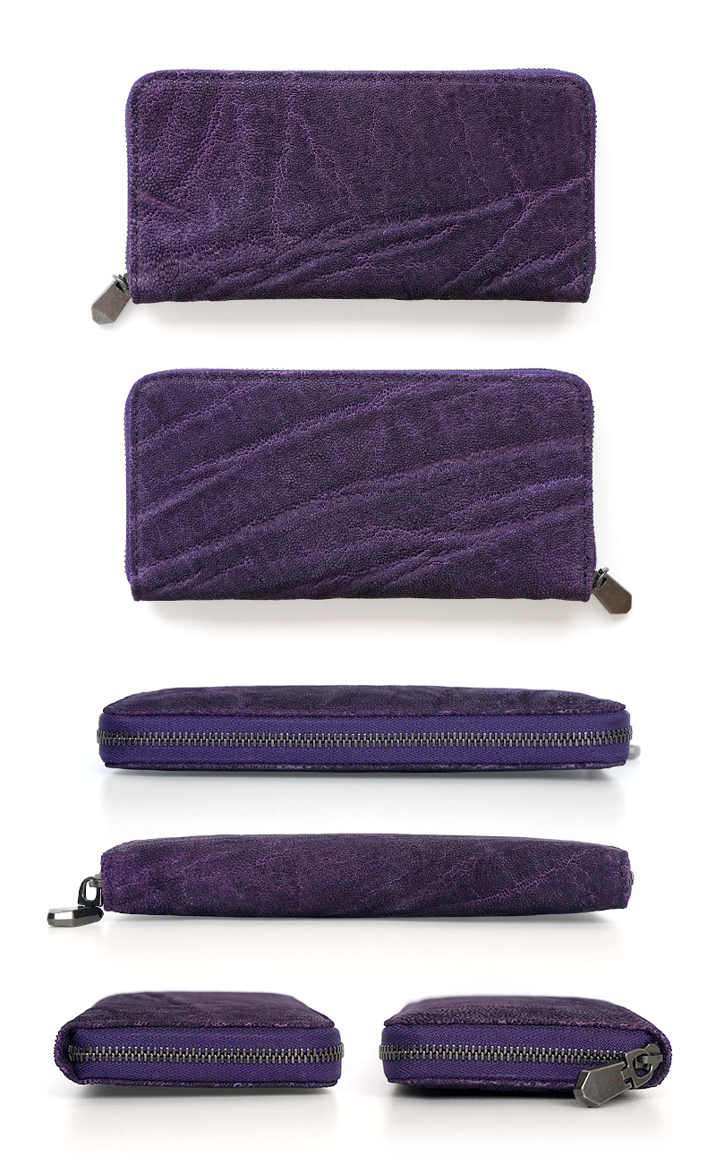 革の表情や経年変化が楽しめる天然素材