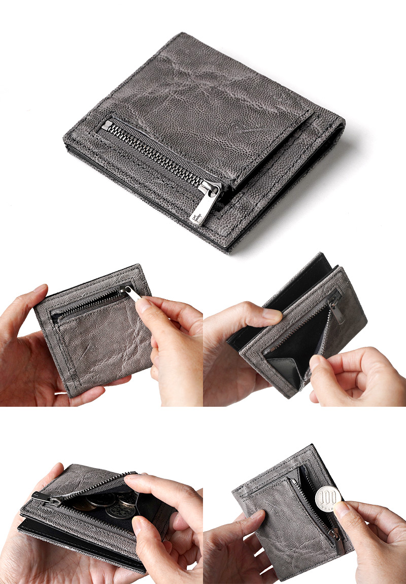 外側に小銭入れ付き