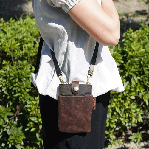 『AGILITY アジリティ ウエストバッグ ショルダーバッグ 2WAY ウォークS』 シザーバッグ キップワックスレザー 日本製