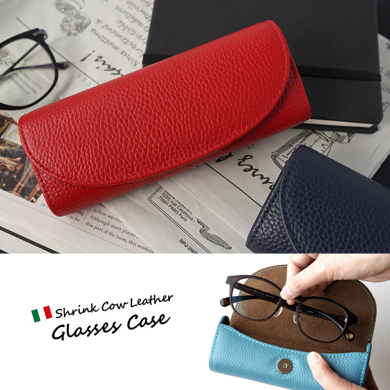 『DUCT 牛革 ソフトシュリンクレザー Glasses Case CPG-287』 本革 眼鏡 めがねケース