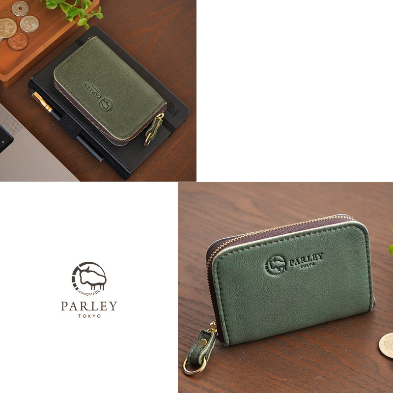 【鹿革】PARLEY ラウンドミニ財布 FE-06 パーリィー エルクレザー 日本製