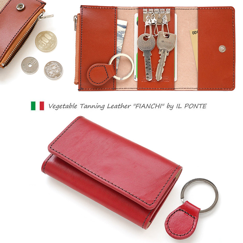 『DUCT 牛革 スムース キーケース』 本革 シンプル 日本製