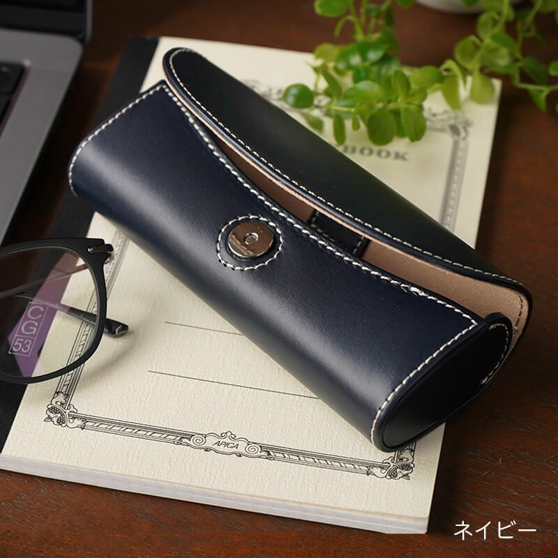 イタリアンレザー】メガネケース ハード 本革 NL-285 DUCT メガネケース