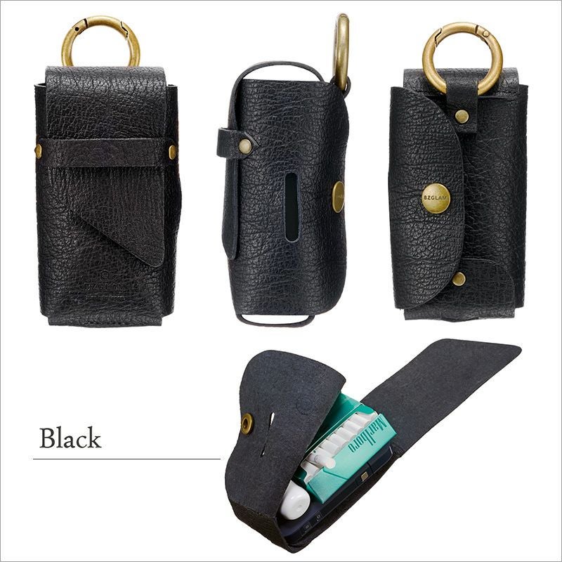 BZGLAM Buffalo Leather Case』 アイコス ケース 本革 バッファロー