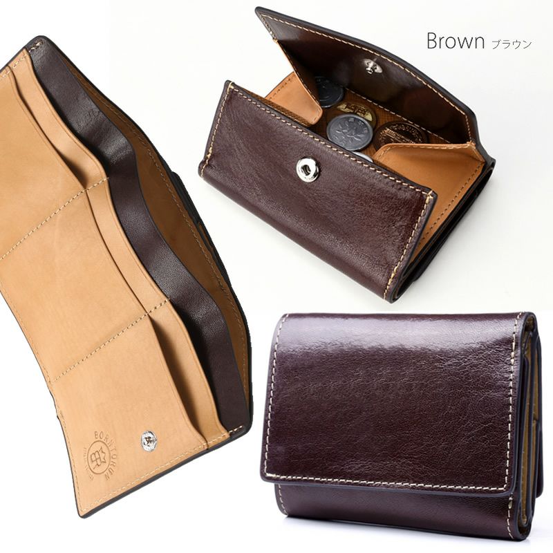 財布 メンズ 小銭入れ有り 牛革 本革 紳士用財布 三つ折り