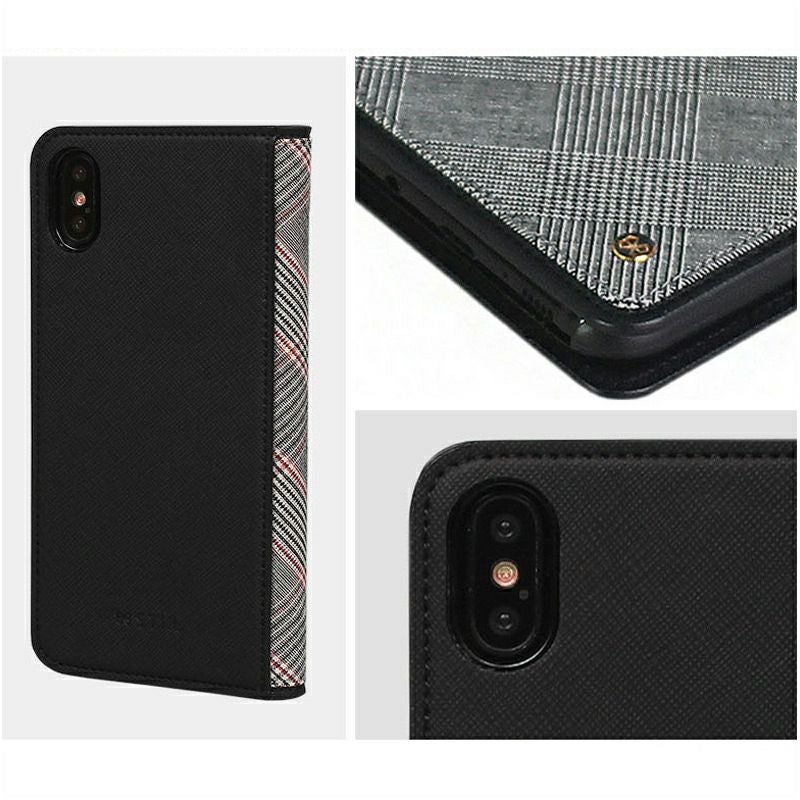 iPhone XS Max ケース レザー 手帳 型 ケース サフィアーノ PUレザー アイフォン XS Max 