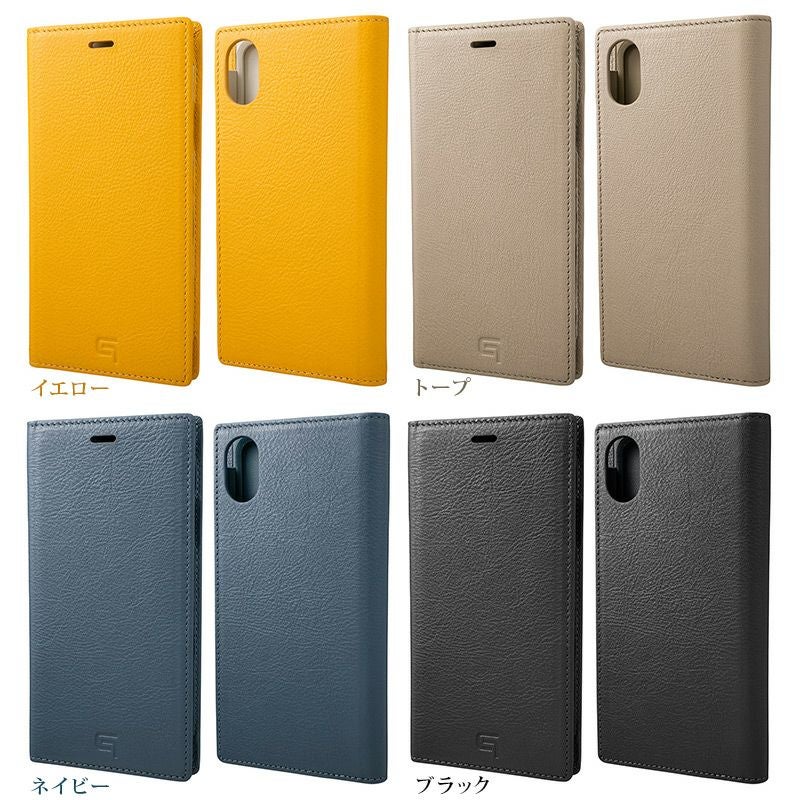 iPhone XR ケース 手帳 型 本革  ケース イタリアン レザー GRAMAS グラマス