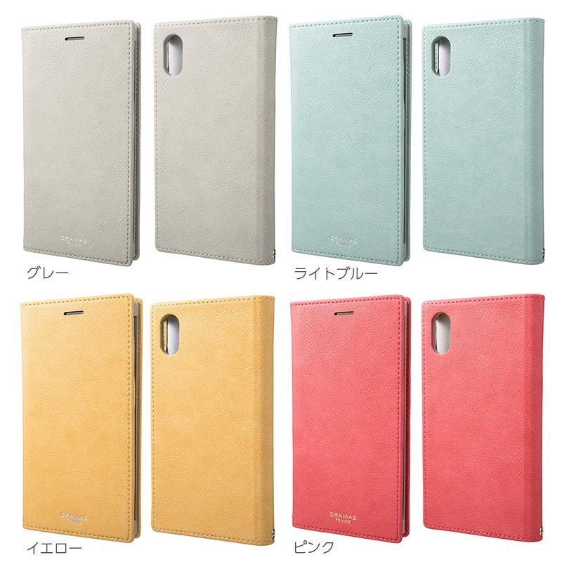 iPhone XR ケース レザー 手帳 型 ケース GRAMAS グラマス レディース