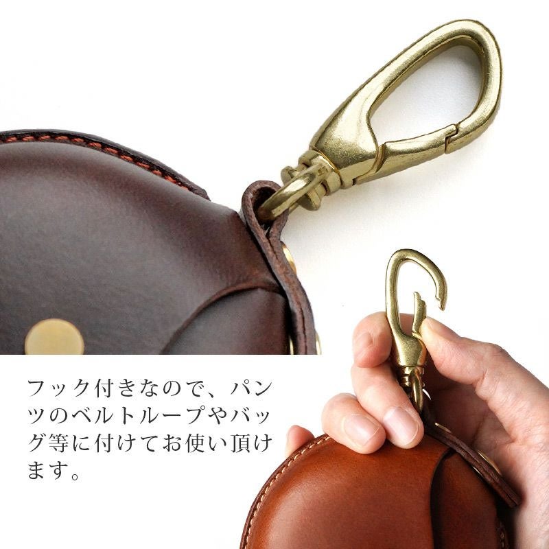 池之端銀革店 cramp イタリアンレザー 回転式 コインパース Cr-116